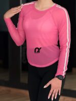 کراپ آستین بلند توری - Image 5