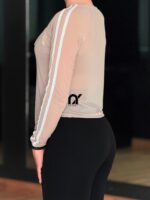 کراپ آستین بلند توری - Image 8