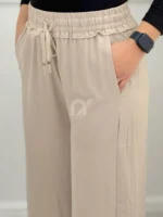 شلوار بگ کرمی